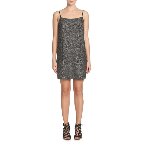 NWT Cece by Cynthia Steffe Mia Foil Knit Slipdress - Picture 1 of 4